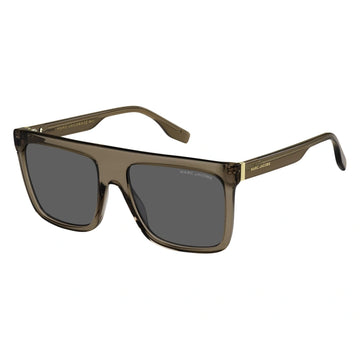 SOLID GRAY LENSES WITH BROWN FRAME