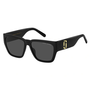 SOLID GRAY LENSES WITH BLACK FRAME