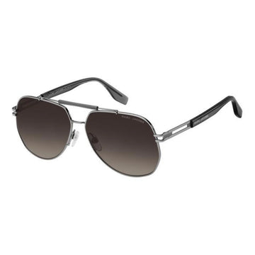 BROWN SHADED LENSES WITH GUNMETAL FRAME