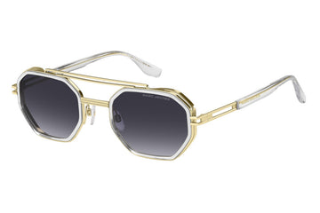 GRAY SHADED LENSES WITH CRYSTAL GOLD FRAME