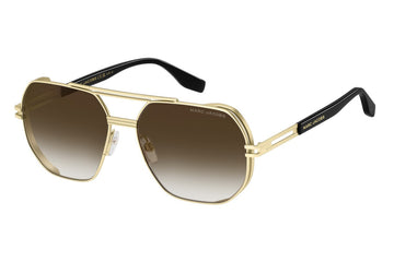 BROWN SHADED LENSES WITH GOLD FRAME
