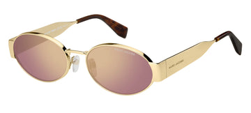 PINK WITH FLASH MIRROR LENSES WITH GOLD FRAME
