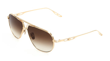 BROWN GRADIENT LENSES WITH MELLOW GOLD PLATED TITANIUM FRAME