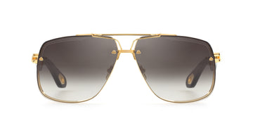 GRAY GRADIENT LENSES WITH GOLD PLATED TITANIUM  FRAME