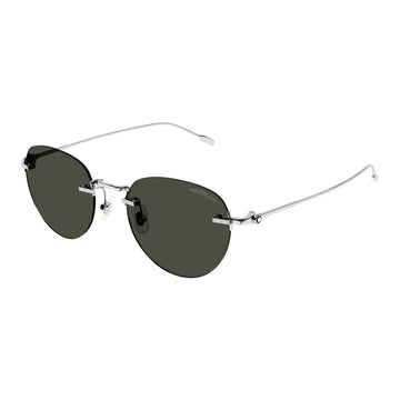 SOLID BLACK LENSES WITH SILVER FRAME