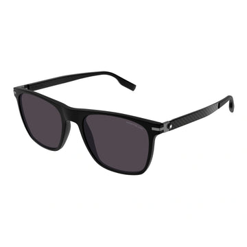 SOLID BLACK LENSES WITH BLACK FRAME