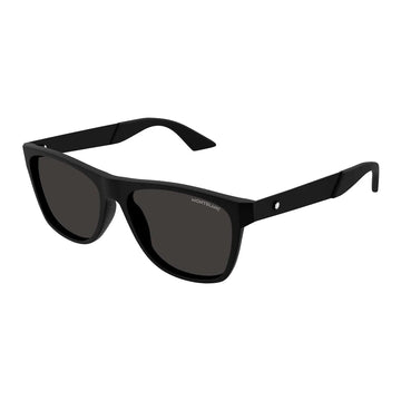 SOLID GRAY LENSES WITH BLACK FRAME