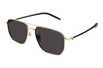 SOLID GRAY LENSES WITH LIGHT GOLD FRAME