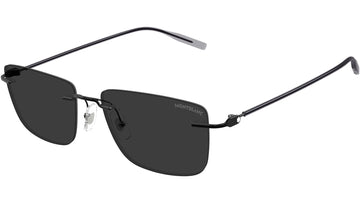 SOLID GRAY LENSES WITH SEMIMATTE BLACK FRAME