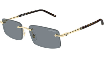 DARK GRAY LENSES WITH SHINY GOLD FRAME