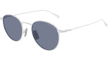 SOLID GRAY LAVANDER LENSES WITH SHINY SILVER FRAME