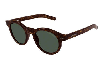 SOLID GREEN LENSES WITH SHINY HAVANA FRAME