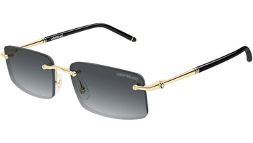 GRAY GRADIENT LENSES WITH SHINY GOLD FRAME