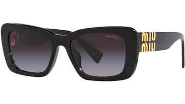GRAY GRADIENT LENSES WITH SHINY BLACK FRAME