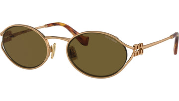 SOLID BROWN LENSES WITH GOLD FRAME