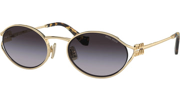GRAY GRADIENT LENSES WITH GOLD FRAME