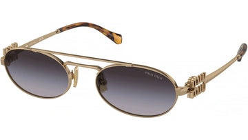 GRAY GRADIENT LENSES WITH GOLD FRAME