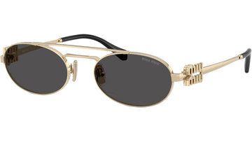 SOLID GRAY LENSES WITH GOLD FRAME