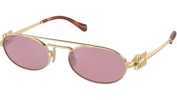 LIGHT PINK LENSES WITH GOLD FRAME