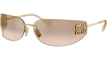 BRONZE MIRROR GRADIENT LENSES WITH SHIMY GOLD FRAME