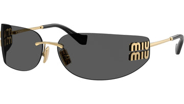 SOLID GRAY LENSES WITH SHINY GOLD FRAME