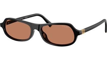 BROWN LENSES WITH LACK FRAME