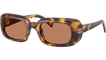 SOLID BROWN LENSES WITH HONEY HAVANA FRAME