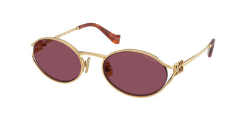 SOLID VIOLET LENSES WITH GOLD FRAME