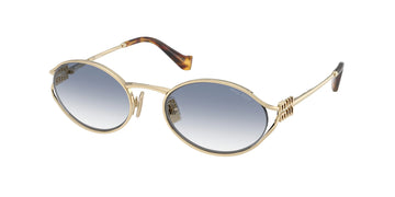 BLUE GRADIENT LENSES WITH GOLD FRAME