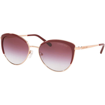 BURGUNDY GRADIENT LENSES WITH ROSE GOLD FRAME
