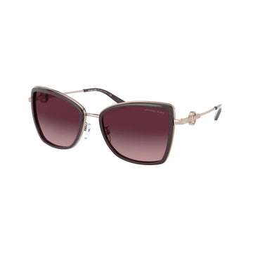BURGUNDY GRADIENT LENSES WITH GOLD FRAME