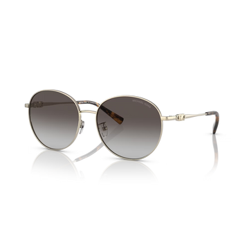 GRAY GRADIENT LENSES WITH LIGHT GOLD FRAME