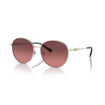 CRIMSON GRADIENT LENSES WITH LIGHT GOLD FRAME