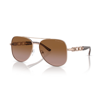 BROWN GRADIENT LENSES WITH GOLD FRAME