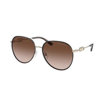 BROWN GRADIENT LENSES WITH HAVANA GOLD FRAME