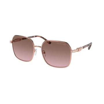 LIGHT BROWN PINK GRADIENT LENSES WITH ROSE GOLD FEAME