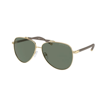 SOLID GREEN LENSES WITH SHINY LIGHT GOLD