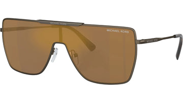 BROWN GOLD MIRROR LENSES WITH MATTE HUSK FRAME