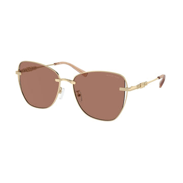 LIGHT BROWN LENESE WITH LIGHT GOLD FRAME