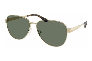 SOLID GREEN LENSES WITH GOLD FRAME