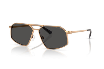 SOLID GRAY LENSES WITH BEIGE GOLD FRAME