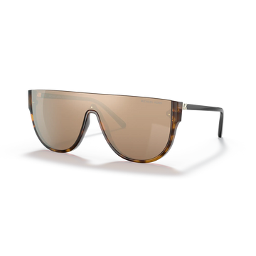 GOLD MIRROR LENSES WITH HAVANA FRAME