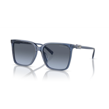 BLUE SHADED POLARIZED LENSES WITH BLUE TRANSPARENT FRAME