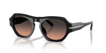 BROWN GRADIENT LENSES WITH BLACK FRAME