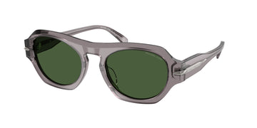 SOLID GREEN LENSES WITH GRAY TRANSPRANT FRAME