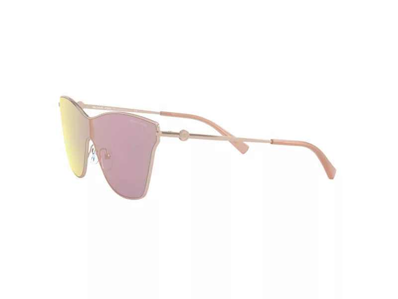 Michael Kors MK1063/S Butterfly Sunglasses in Pink Mirror / Rose Gold, angle view