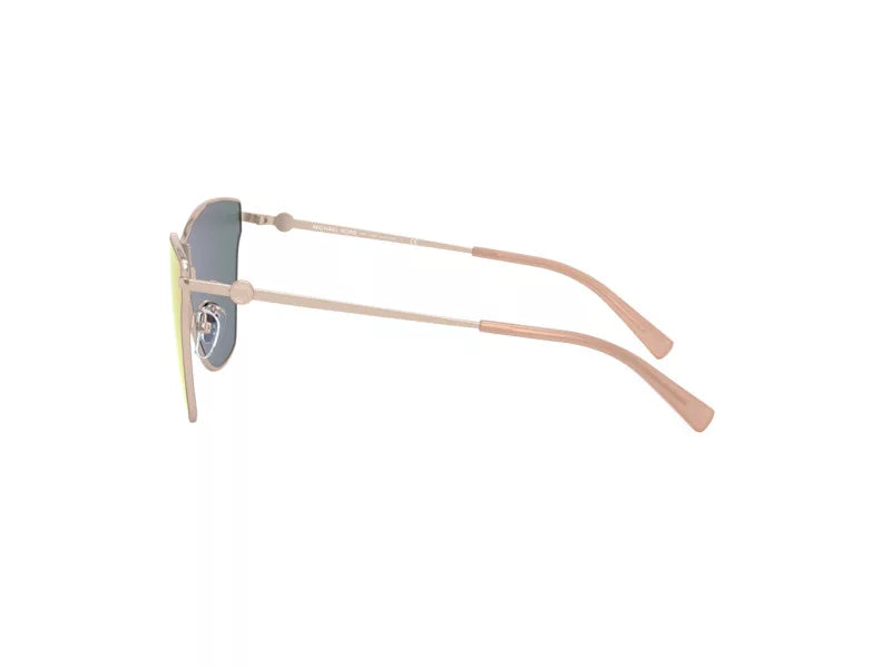Michael Kors MK1063/S Butterfly Sunglasses in Pink Mirror / Rose Gold, angle view