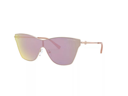 Michael Kors MK1063/S Butterfly Sunglasses in Pink Mirror / Rose Gold, side view