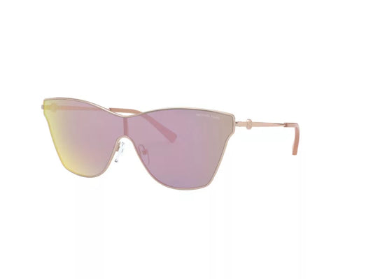 Michael Kors MK1063/S Butterfly Sunglasses in Pink Mirror / Rose Gold, side view
