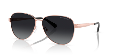 GRAY GRADIENT POLARIZED LENSES WITH ROSE GOLD FRAME